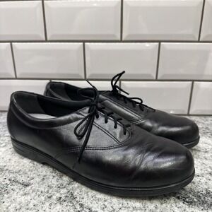 Women's SAS Walking Shoe Tripad Comfort Foot Bed  Black‎ Leather Size 11 N Soft